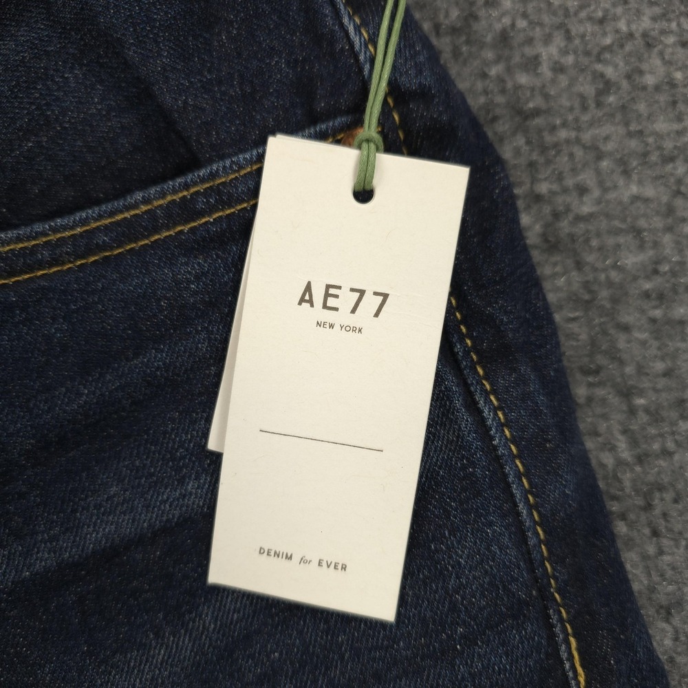 American Eagle Jeans Mens 29x31 Blue Denim Classic Selvedge AE77 Organic NEW - Picture 3 of 16